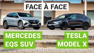 Tesla Model X Plaid vs. Mercedes EQS SUV 580 AMG : duel des plus prestigieux SUV électriques