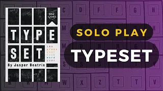 Typeset Boardgame Solo Playthrough | DaniCha
