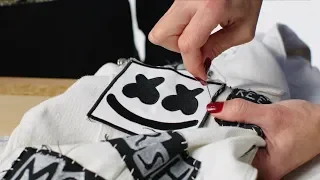 How To: Sew a Patch on Clothing and Jackets | Marshmello DIY Fashion Hacks