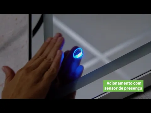 Espelho para Banheiro com Led Retangular Line 60x80x3cm VB Cristais