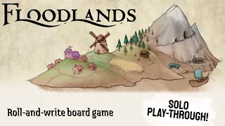 Let's make a map after the flood! | Floodlands Solo Play-through