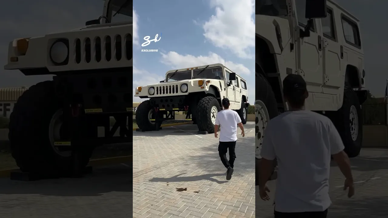 This giant Hummer is bigger than my apartment!😅 #hummer #giant #suv