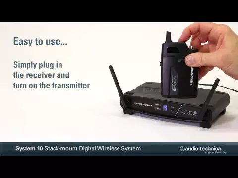 Product video thumbnail for Audio Technica ATW-1101/L System 10 Digital Wireless Lavalier System