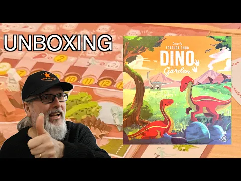 Unboxing the Board Game DINO Garden | Designed by Totsuca Chuo and published by uchibacoya