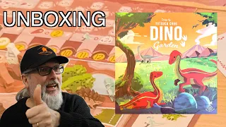 Unboxing the Board Game DINO Garden | Designed by Totsuca Chuo and published by uchibacoya