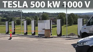 Europe's first Tesla v4 500 kW/1000 V supercharger is being installed in Norway