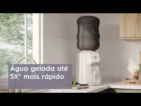 Bebedouro com Compressor Água Gelada, Fria e Natural Branco BC01B 127V Electrolux