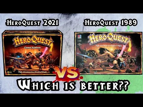 HeroQuest 2021 Avalon Hill version comparison with original 1989 Milton Bradley version