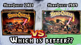 HeroQuest 2021 Avalon Hill version comparison with original 1989 Milton Bradley version