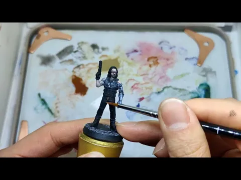 Johnny Silverhand painting process-short clip