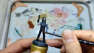Johnny Silverhand painting process-short clip