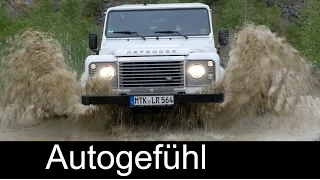 Land Rover Defender Pure Offroad driving with water and POV