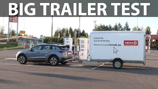 Audi Q4 e-tron trailer range test