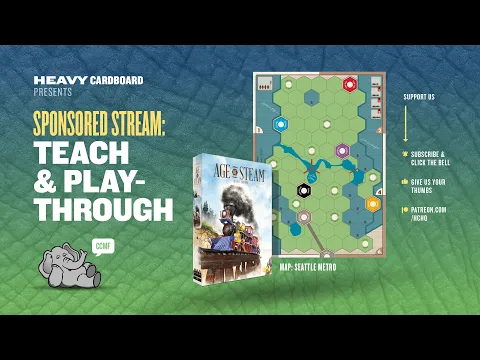 Age of Steam: (KS) Seattle Metro - Solo Teaching & Play-through by Heavy Cardboard