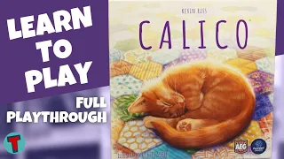 Calico Board Game | Full Solo Playthrough | Learn to Play | Totally Tabled