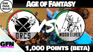 OnePageRules - Age of Fantasy - Orcs VS Wood Elves - 1,000 pts