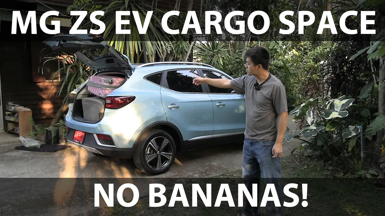 MG ZS EV trunk space test