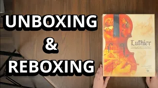 Luthier - Board Game Unboxing & Reboxing - What's Inside the box?