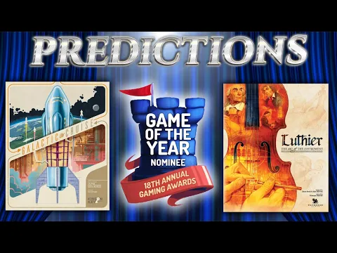 2025 Dice Tower Awards - PREDICTIONS!