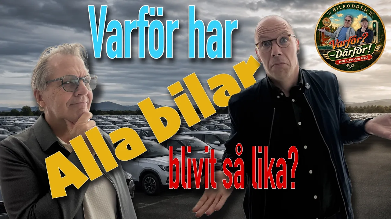 Därför är alla nya bilar så lika! Podd med Alrik & Felix