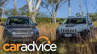 2015 Land Rover Discovery Sport v Jeep Cherokee Trailhawk Review : Off-road Comparison
