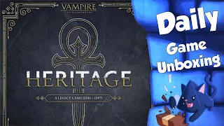 Vampire: The Masquerade Heritage - Daily Game Unboxing