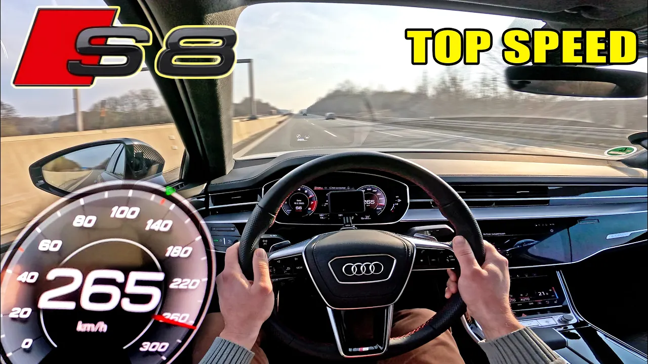 Audi S8 4.0 TFSI // TOP SPEED on AUTOBAHN