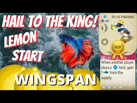 Kingfisher Makin That Lemonade! Wingspan Gameplay Competitive Elo