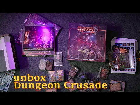 Unboxing the Dungeon Crusade board game