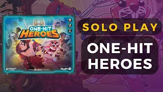 One-Hit Heroes Boardgame Two-Handed Solo Play - Sofia and Tokki vs Punch-Bot | DaniCha