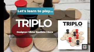 How to Play: TRIPLO - connect your trio of pawns to win!
