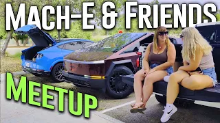 Mach-E's, a Cybertruck, an Equinox, a Lightning, & an Audi E-tron - We had a fun, little EV meetup!