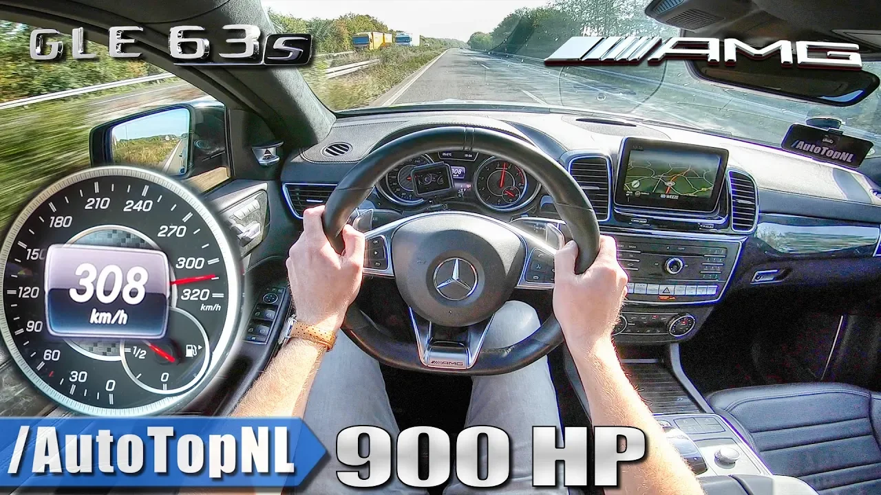 900HP MERCEDES GLE 63 AMG 308km/h AUTOBAHN POV by AutoTopNL