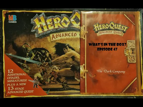 What's In the box? Ep47 Heroquest Advanced Quest 1992 Unboxing still on sprue sealed cards