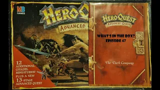 What's In the box? Ep47 Heroquest Advanced Quest 1992 Unboxing still on sprue sealed cards