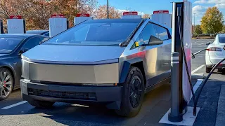 Cybertruck Charging Is *Still* The Worst Charging New Tesla  - 10-80% Supercharging Test