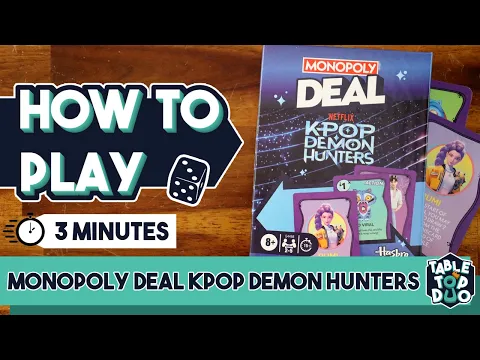 Monopoly Deal: K-Pop Demon Hunters - How to Play in 3 Minutes!