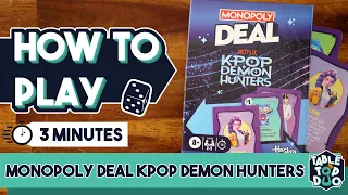 Monopoly Deal: K-Pop Demon Hunters - How to Play in 3 Minutes!