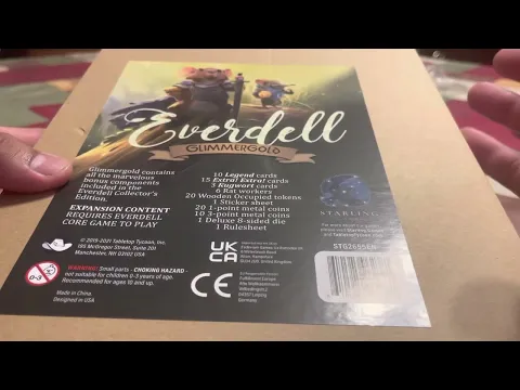 Everdell Glimmergold unboxing