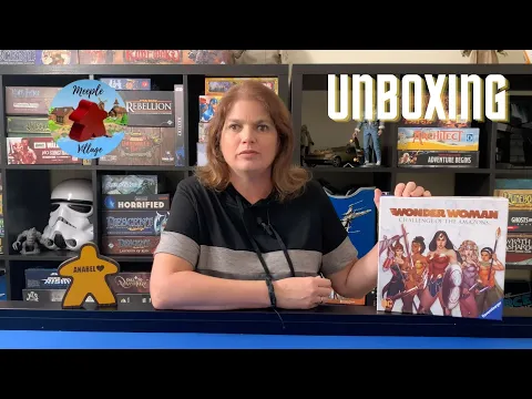 Wonder Woman Challenge of the Amazons Board Game Unboxing