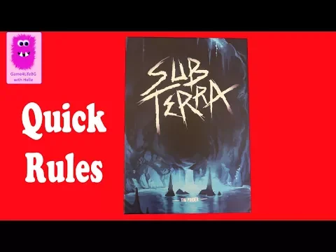 Sub Terra, Quick Rules & Setup (In English, board game)