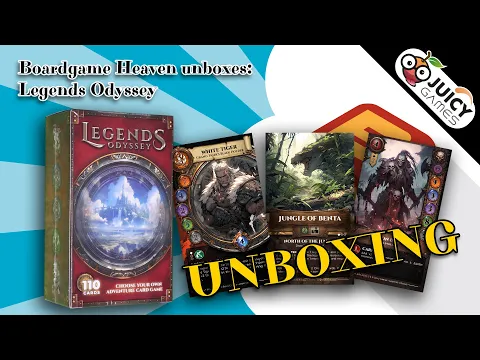Boardgame Heaven Unboxing 220: Legends Odyssey (Juicy Games)