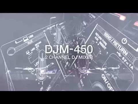 Miniature de la vidéo du produit pour Pioneer DJ DJM-450 Table de mixage DJ 2 canaux