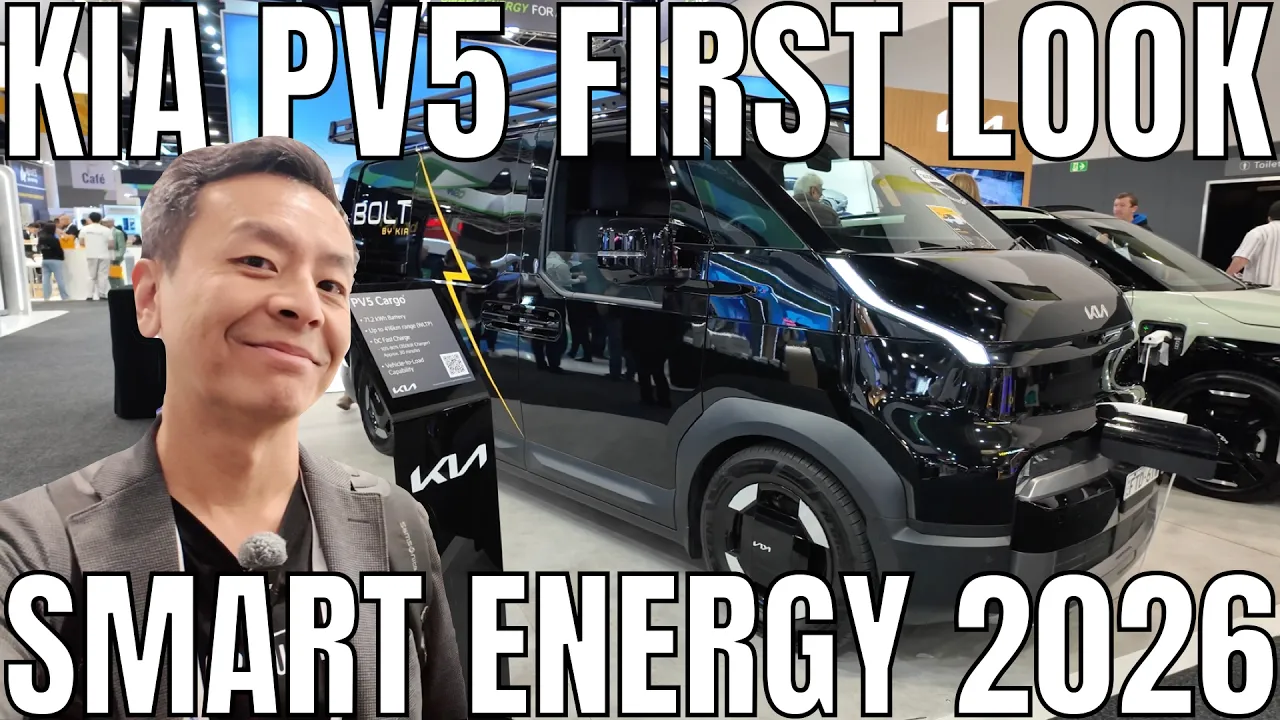 Kia PV5 Electric Van First Look & Walkaround at Smart Energy Expo 2026