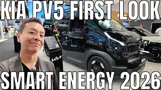 Kia PV5 Electric Van First Look & Walkaround at Smart Energy Expo 2026