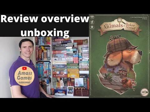 The Animals of Baker Street how to play unboxing and review board game AmassGames #games #sherlock