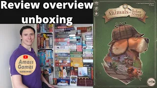 The Animals of Baker Street how to play unboxing and review board game AmassGames  #games #sherlock