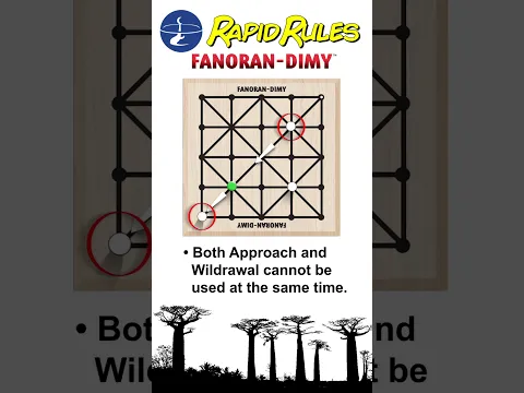Fanorona is the national game of Madagascar - this is the "Dimy" version (a kids game)!