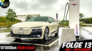 Gibt es endlich eine Autobahn? Dauerregen in Norwegen - XXL Audi A6 e-tron Roadtrip - Folge 13
