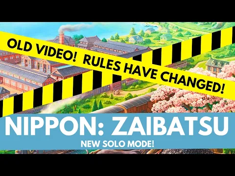 Nippon: Zaibatsu | Solo Board Game Tutorial & Playthrough (Sponsored Video)